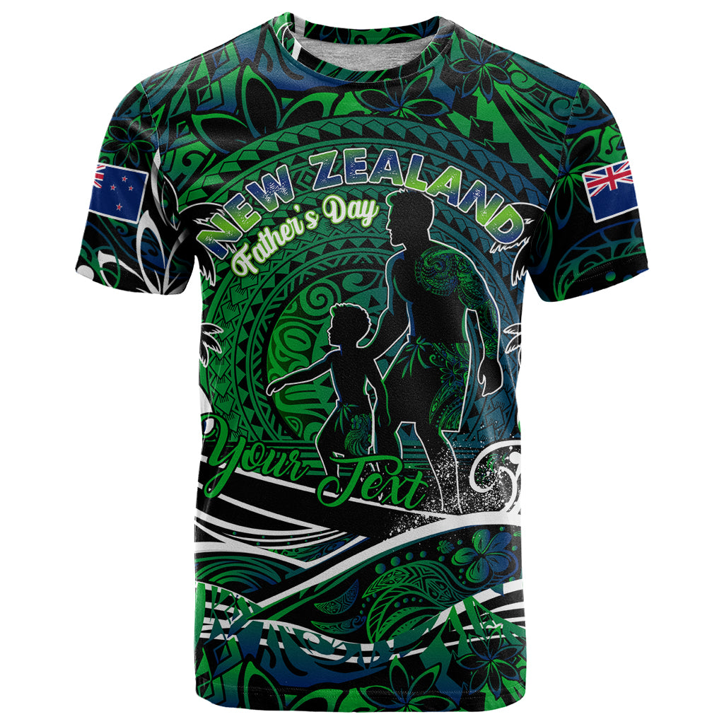 Father's Day New Zealand T Shirt Special Dad Polynesia Paradise DT02 Green - Polynesian Pride