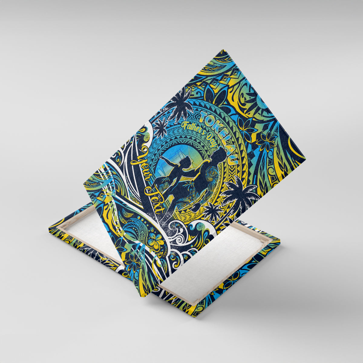 Father's Day Tokelau Canvas Wall Art Special Dad Polynesia Paradise