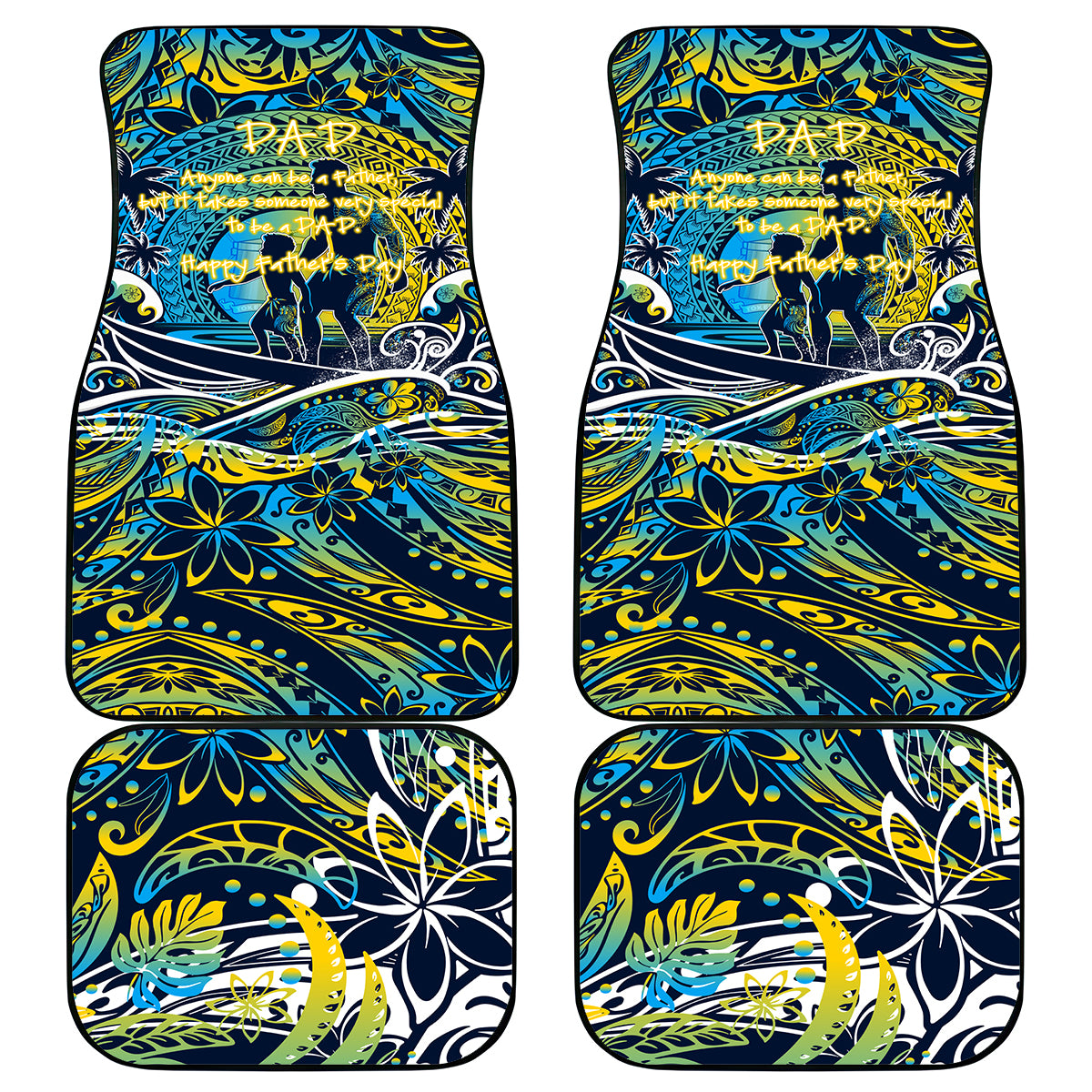 Father's Day Tokelau Car Mats Special Dad Polynesia Paradise
