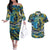 Father's Day Tokelau Couples Matching Off The Shoulder Long Sleeve Dress and Hawaiian Shirt Special Dad Polynesia Paradise