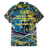 Father's Day Tokelau Family Matching Short Sleeve Bodycon Dress and Hawaiian Shirt Special Dad Polynesia Paradise