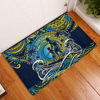 Father's Day Tokelau Rubber Doormat Special Dad Polynesia Paradise