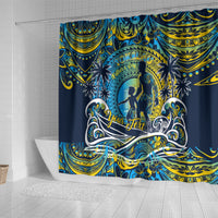Father's Day Tokelau Shower Curtain Special Dad Polynesia Paradise DT02 - Polynesian Pride