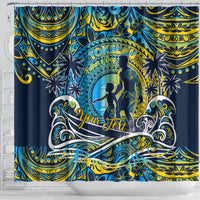 Father's Day Tokelau Shower Curtain Special Dad Polynesia Paradise DT02 - Polynesian Pride