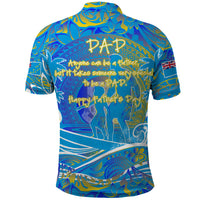 Father's Day Tuvalu Polo Shirt Special Dad Polynesia Paradise DT02 - Polynesian Pride