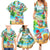 Guam Christmas Family Matching Summer Maxi Dress and Hawaiian Shirt Santa Claus Beach and Wave DT02 - Polynesian Pride