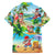 Guam Christmas Family Matching Summer Maxi Dress and Hawaiian Shirt Santa Claus Beach and Wave DT02 - Polynesian Pride