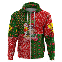 Hawaii Christmas Hoodie Mele Kalikimaka Kanaka Maoli DT02 Zip Hoodie Art - Polynesian Pride
