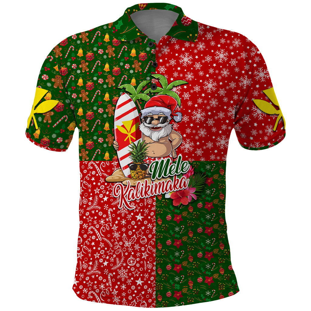 Hawaii Christmas Polo Shirt Mele Kalikimaka Kanaka Maoli DT02 Art - Polynesian Pride