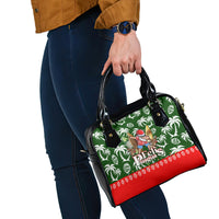 Guam Christmas Shoulder Handbag Felis Pusgua Tropical Xmas Patterns DT02 - Polynesian Pride