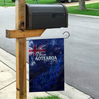 Personalised New Zealand Garden Flag Aotearoa Map Silver Fern DT02 - Polynesian Pride