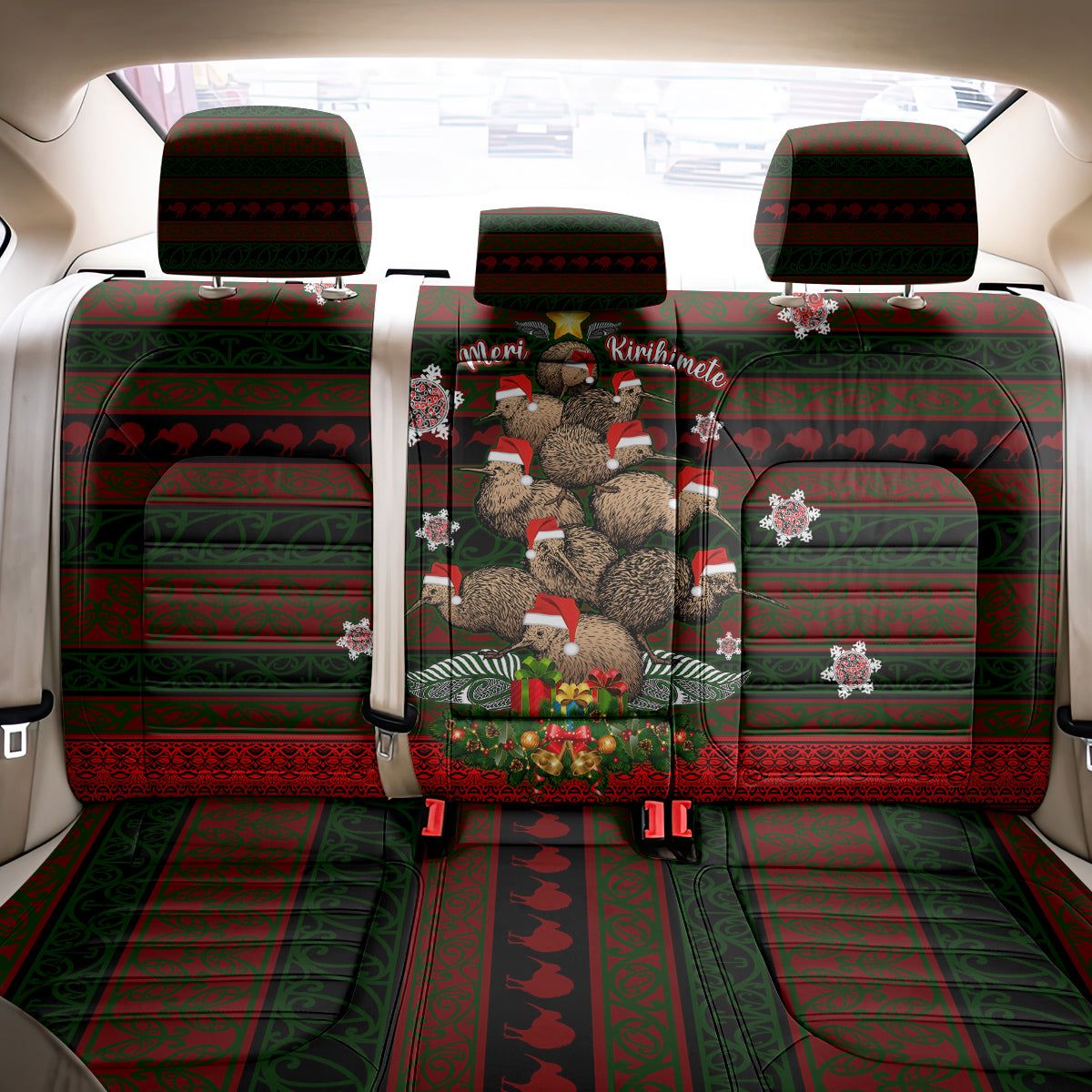 Meri Kirihimete New Zealand Back Car Seat Cover Christmas Kiwi Maori