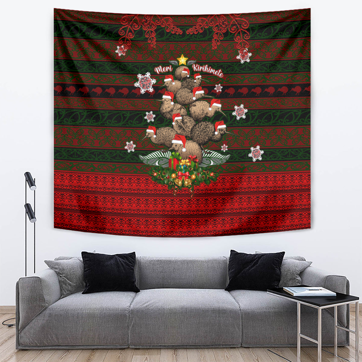 Meri Kirihimete New Zealand Tapestry Christmas Kiwi Maori DT02 - Polynesian Pride