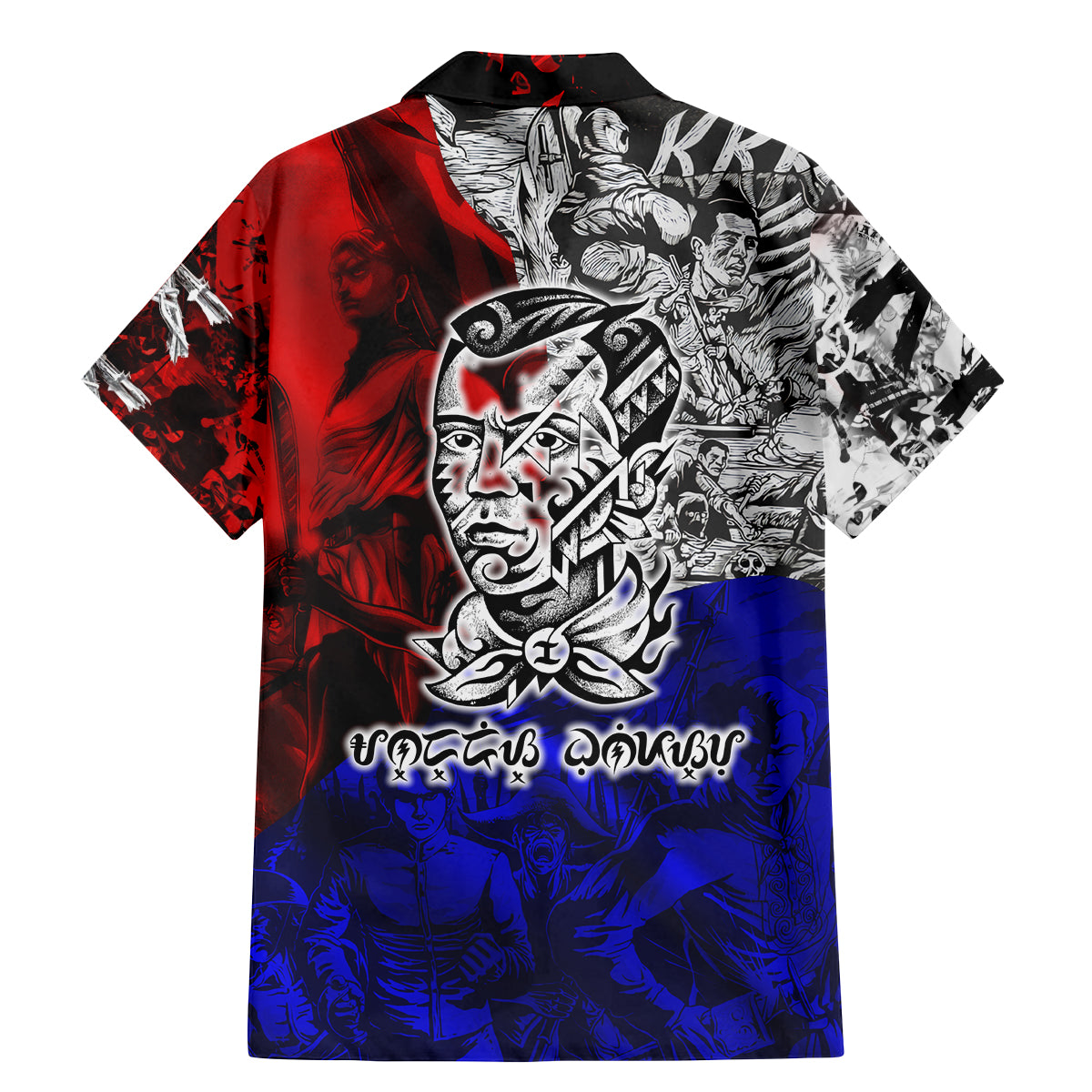 Philippines Bonifacio Day Family Matching Mermaid Dress and Hawaiian Shirt DT02 - Polynesian Pride