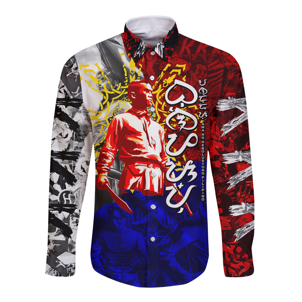 Philippines Bonifacio Day Long Sleeve Button Shirt DT02 Unisex Art - Polynesian Pride