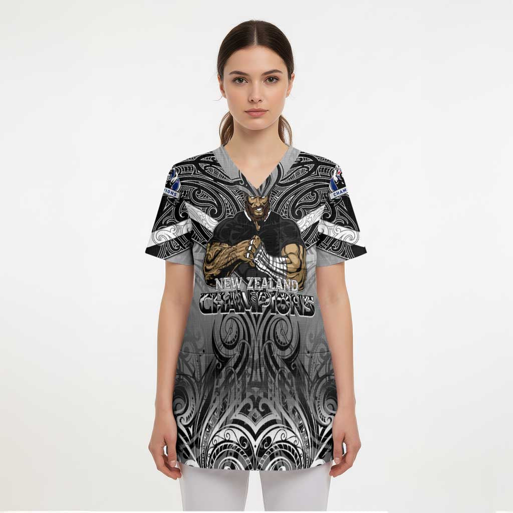 New Zealand Scrub Top Rugby Aotearoa Champions - Polynesian Pride