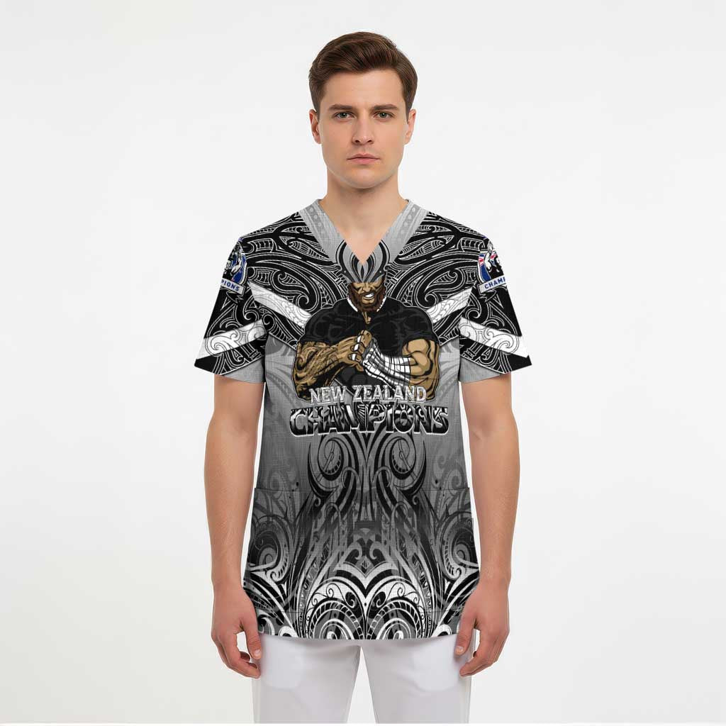New Zealand Scrub Top Rugby Aotearoa Champions - Polynesian Pride