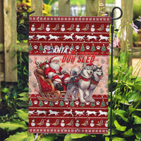 Dog Sled Christmas Garden Flag Husky Sleigh Ride Design - Polynesian Pride