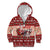 Dog Sled Christmas Kid Hoodie Husky Sleigh Ride Design - Polynesian Pride