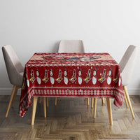 Dog Sled Christmas Tablecloth Husky Sleigh Ride Design - Polynesian Pride