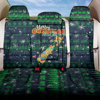 Merry Christmas New Zealand Back Car Seat Cover Xmas Travel Map DT02 One Size Blue - Polynesian Pride