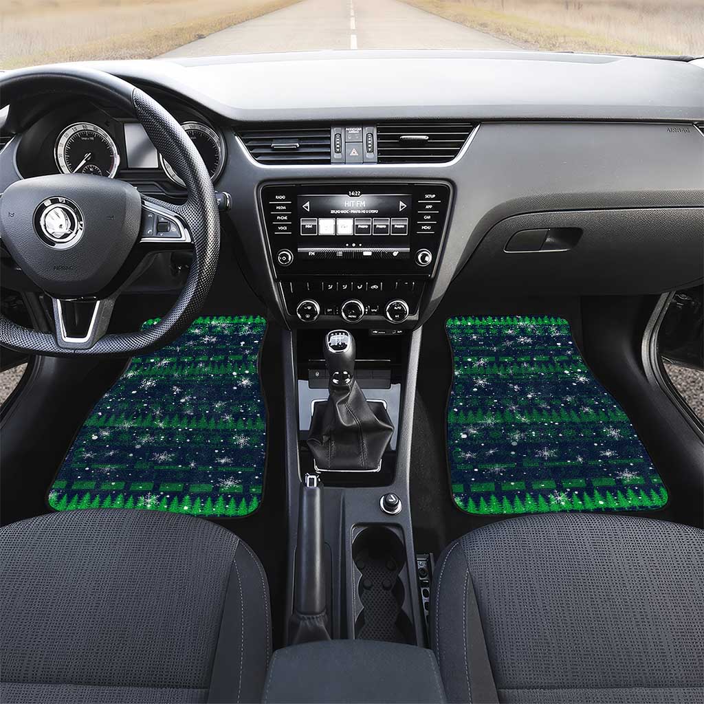 Merry Christmas New Zealand Car Mats Xmas Travel Map - Polynesian Pride