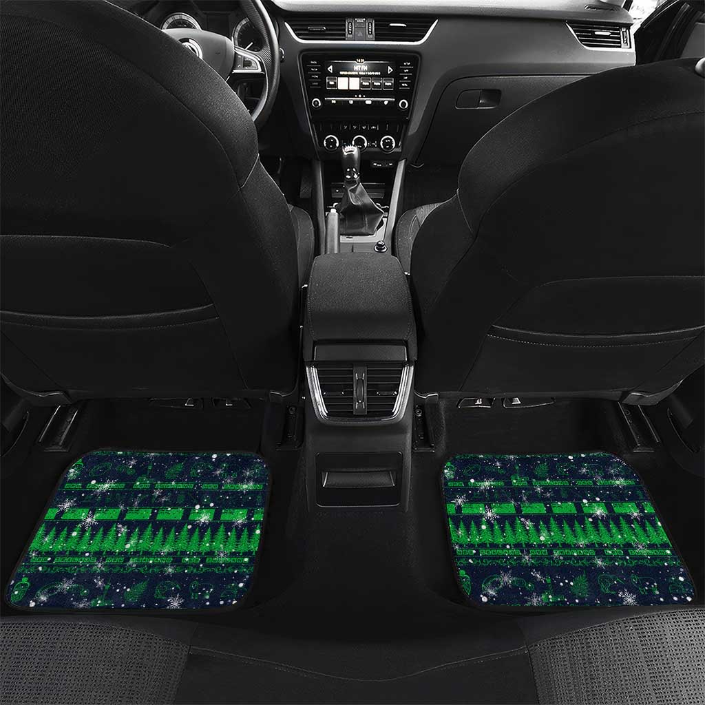 Merry Christmas New Zealand Car Mats Xmas Travel Map - Polynesian Pride
