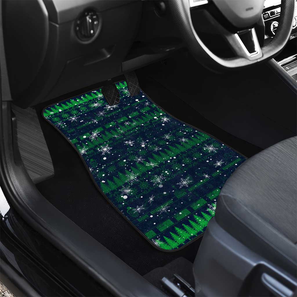Merry Christmas New Zealand Car Mats Xmas Travel Map - Polynesian Pride