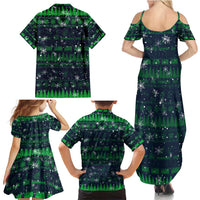 Merry Christmas New Zealand Family Matching Summer Maxi Dress and Hawaiian Shirt Xmas Travel Map - Polynesian Pride