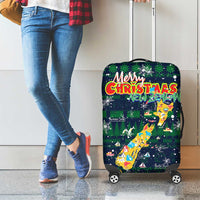 Merry Christmas New Zealand Luggage Cover Xmas Travel Map DT02 - Polynesian Pride