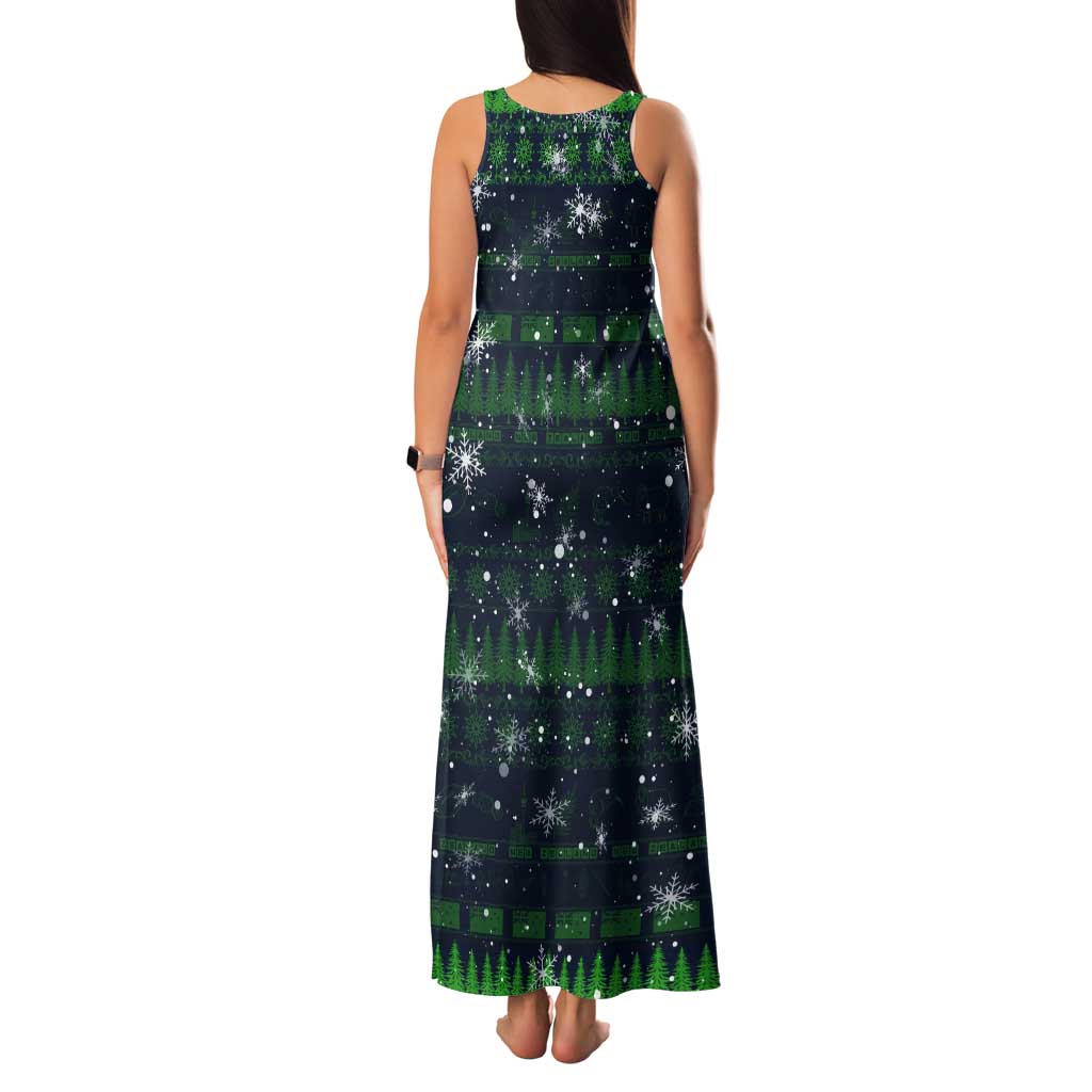 Merry Christmas New Zealand Tank Maxi Dress Xmas Travel Map DT02 - Polynesian Pride