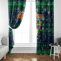 Merry Christmas New Zealand Window Curtain Xmas Travel Map DT02 - Polynesian Pride