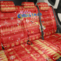Merry Christmas Hawaii Back Car Seat Cover Xmas Travel Map DT02 - Polynesian Pride