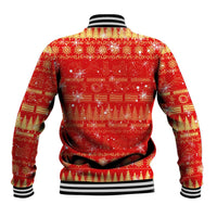 Merry Christmas Hawaii Baseball Jacket Xmas Travel Map DT02 - Polynesian Pride