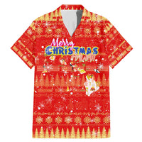 Merry Christmas Hawaii Family Matching Mermaid Dress and Hawaiian Shirt Xmas Travel Map - Polynesian Pride