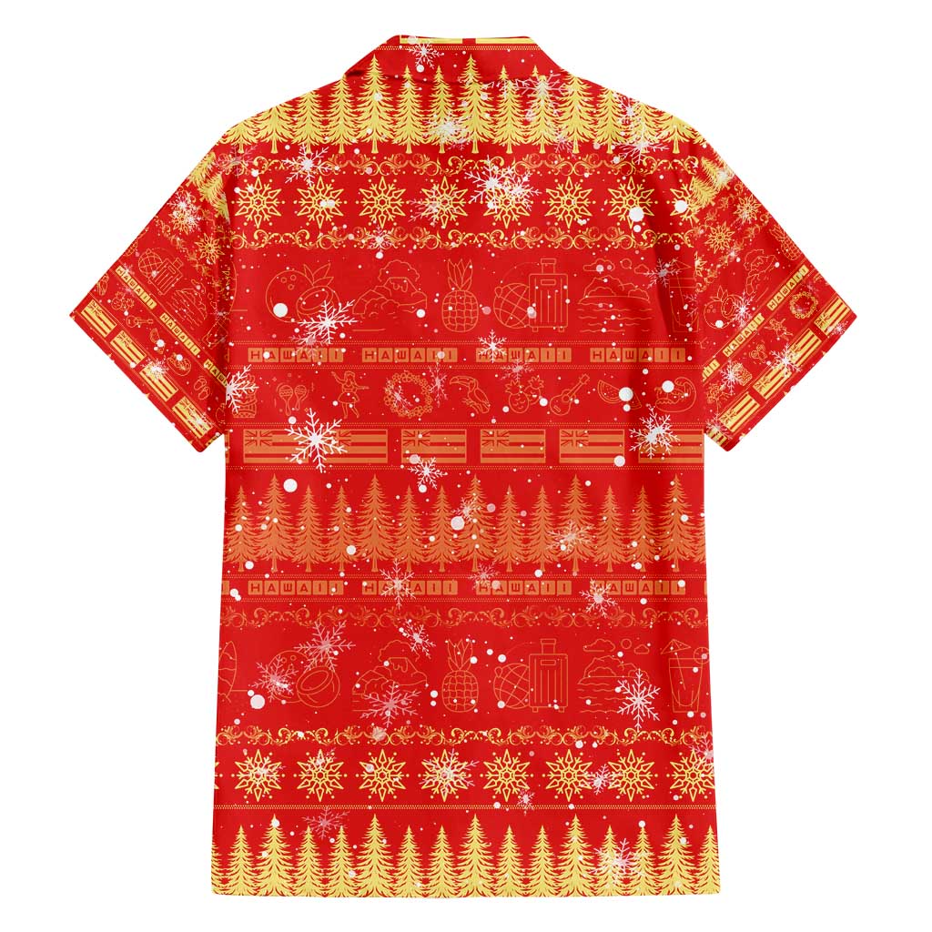 Merry Christmas Hawaii Family Matching Puletasi and Hawaiian Shirt Xmas Travel Map DT02 - Polynesian Pride