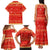 Merry Christmas Hawaii Family Matching Tank Maxi Dress and Hawaiian Shirt Xmas Travel Map - Polynesian Pride