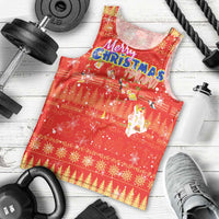 Merry Christmas Hawaii Men Tank Top Xmas Travel Map - Polynesian Pride