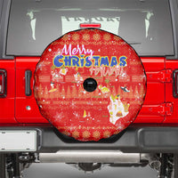 Merry Christmas Hawaii Spare Tire Cover Xmas Travel Map - Polynesian Pride