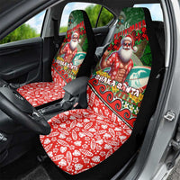 Mele Kalikimaka Shaka Santa Car Seat Cover Hawaiian Surf Christmas Design with Aloha Spirit - Polynesian Pride