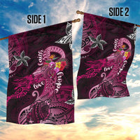 Breast Cancer Mermaid Polynesia Garden Flag Faith Hope Love