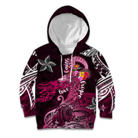 Breast Cancer Mermaid Polynesia Kid Hoodie Faith Hope Love