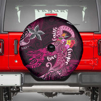 Breast Cancer Mermaid Polynesia Spare Tire Cover Faith Hope Love