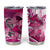 Breast Cancer Awareness Hawaii Tumbler Cup Polynesia Girl Nobody Fights Alone