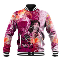 Breast Cancer New Zealand Baseball Jacket Maori Aotearoa Girl Pink Out DT02 Unisex Pink - Polynesian Pride