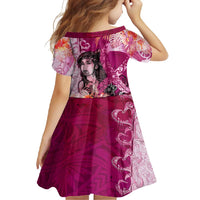 Breast Cancer New Zealand Family Matching Off Shoulder Maxi Dress and Hawaiian Shirt Maori Aotearoa Girl Pink Out DT02 - Polynesian Pride