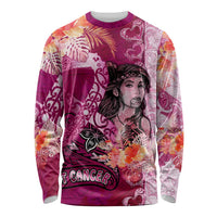 Breast Cancer New Zealand Long Sleeve Shirt Maori Aotearoa Girl Pink Out DT02 Unisex Pink - Polynesian Pride