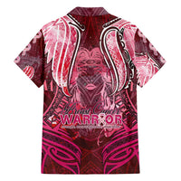 Breast Cancer Warrior Family Matching Tank Maxi Dress and Hawaiian Shirt Angel Wings Polynesian Pattern DT02 - Polynesian Pride