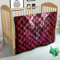 Breast Cancer Warrior Quilt Angel Wings Polynesian Pattern DT02 - Polynesian Pride