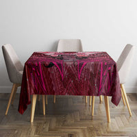 Breast Cancer Warrior Tablecloth Angel Wings Polynesian Pattern DT02 - Polynesian Pride